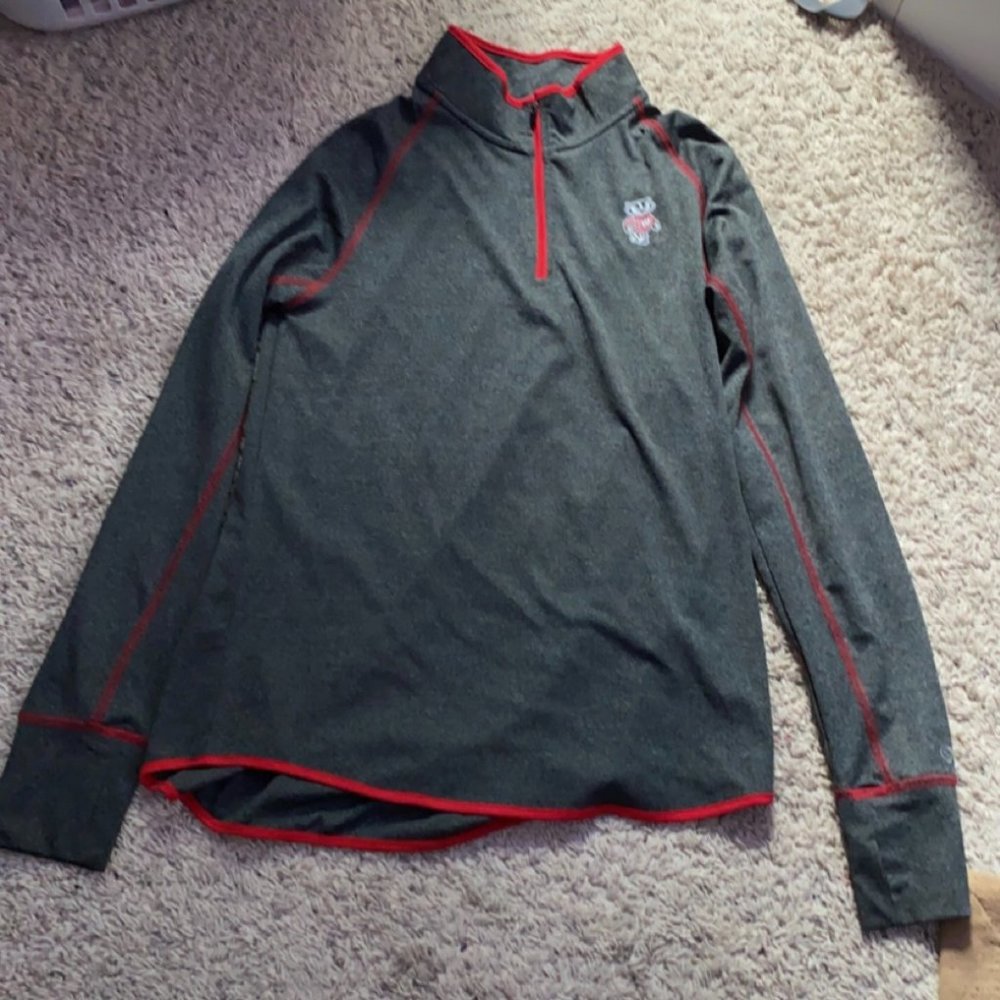 Womens Wisconsin Badgers Quarter Zip